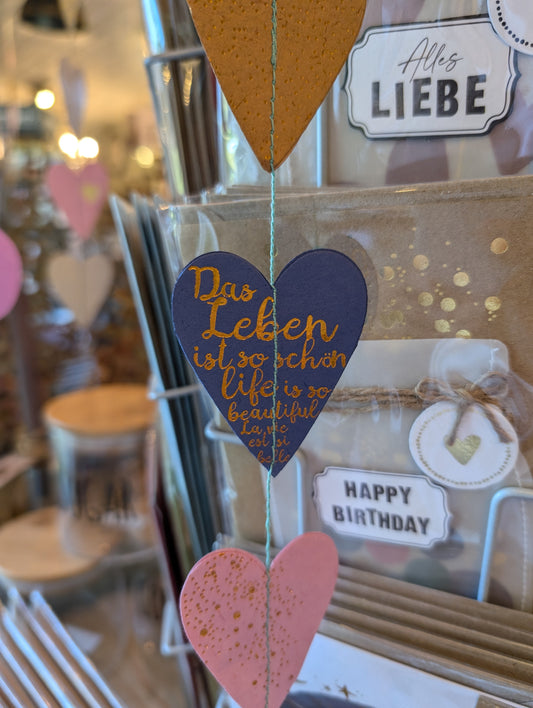 Herzkette "Das Leben ist so schön"